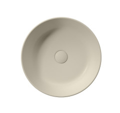 KUBE X keramické umyvadlo na desku, průměr 40cm, creta mat (942608) (3)