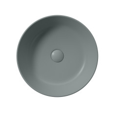 KUBE X keramické umyvadlo na desku, průměr 40cm, agave mat (942604) (3)