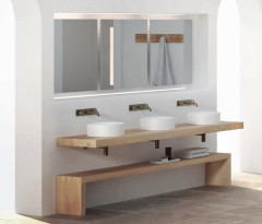 KUBE X keramické umyvadlo na desku, průměr 40cm, bílá mat (942609) (4)