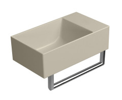 KUBE X keramické umývátko 40x23cm, bez otvoru, pravé/levé, creta mat (9484008) (4)