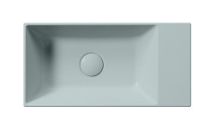 KUBE X keramické umývátko 50x25cm, bez otvoru, pravé/levé, ghiaccio mat (9486015) (3)