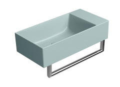 KUBE X keramické umývátko 50x25cm, bez otvoru, pravé/levé, ghiaccio mat (9486015) (4)