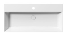 KUBE X keramické umyvadlo 100x47cm, broušená spodní hrana, bílá ExtraGlaze (94239111) (4)