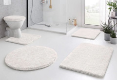 RELAX koupelnová předložka kruh pr.100 cm, polární bílá  (5405115521) (4)