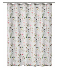 KOUPELNOVÝ ZÁVĚS FLORES 180x200cm, textilní (7806148305)