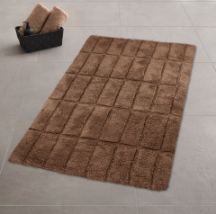 TILES koupelnová předložka obdélník 60x100cm, hnědá (9176342360) (3)
