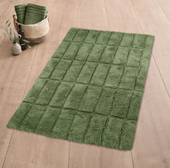 TILES koupelnová předložka obdélník 60x100cm, zelená (9176612360) (4)