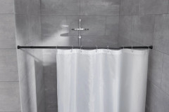 Teleskopická rozpěrná tyč 125-220 cm černá (0362926000) (4)