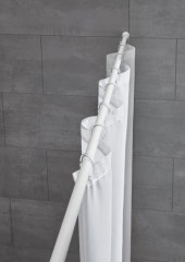 Teleskopická rozpěrná tyč 125-220 cm bílá (0362100000) (6)