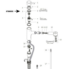Hansgrohe matka  (97996000) (4)