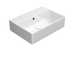 KUBE X keramické umyvadlo 50x37cm, broušená spodní hrana, bez otvoru, bílá ExtraGlaze (94479011) (4)
