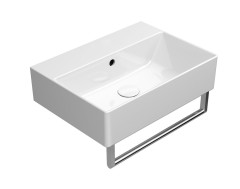 KUBE X keramické umyvadlo 50x37cm, broušená spodní hrana, bez otvoru, bílá ExtraGlaze (94479011) (5)