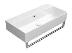 KUBE X keramické umyvadlo 70x37cm, broušená spodní hrana, bez otvoru, bílá ExtraGlaze (94559011) (4)