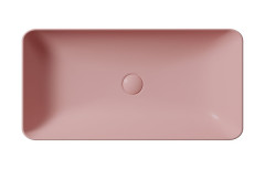 NUBES keramické umyvadlo na desku 80x40cm, blush mat (904024) (3)