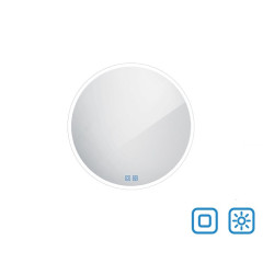 Kulaté LED zrcadlo pr. 600 se dvěma dotykovými senzory (ZP 26000RVX)