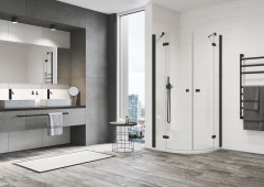 ANNEA sprchová zástěna čtvrtkruh s dvoukřídlými dveřmi (ANR) (2)