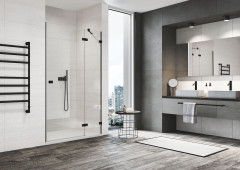 ANNEA jednokřídlé dveře s pevnou stěnou v rovině, s L-kováním pravé (AN13W) (4)