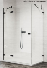 ANNEA boční stěna v 90° s L-kováním s rohovou vzpěrou ANTW