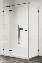 ANNEA boční stěna v 90° s L-kováním se stabilizační vzpěrou ANTW1 + jednokřídlé dveře s PS levé AN13WG