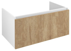 LOREA umyvadlová skříňka 90x44x51,2cm, 1x zásuvka, dub alabama/bílá mat (LE090-2231)