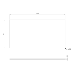 LOREA deska Rockstone 101x1,2x51,5cm, black attica (LE100-0598)