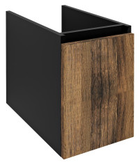 LOREA skříňka spodní dvířková 30x44x51,2cm, pravá/levá, dub collingwood/černá mat (LE030-1935)