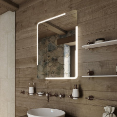 LED zrcadlo 600x800 se dvěma dotykovými senzory (ZP 15002VX)