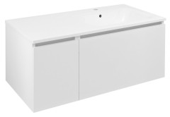 LOREA skříňka s umyvadlem 101x46x51,5cm (30+70 cm), pravá, bílá mat (LE070-3131-R-01)