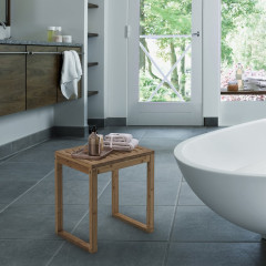 HIMALAYA koupelnová stolička,  39,5x44,3x29,5cm, bambus (3072) (3)