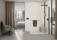 HÜPPE ShowerSeat sedátko do sprchy, bílá matná