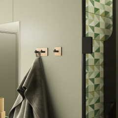 HIMALAYA samolepící háček, černá/bambus (1226) (4)