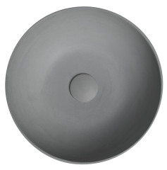 FORMIGO betonové umyvadlo na desku, Ø 39cm, šedá (FG317) (3)