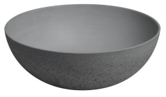 FORMIGO betonové umyvadlo na desku, Ø 39cm, šedá (FG317) (6)