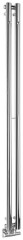 PILON otopné těleso 122x1800mm, se dvěma háčky pro ručník, chrom (IZ123T)