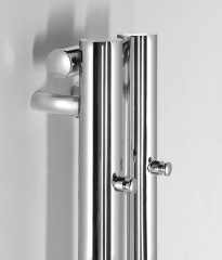 PILON otopné těleso 122x1800mm, se dvěma háčky pro ručník, chrom (IZ123T) (3)