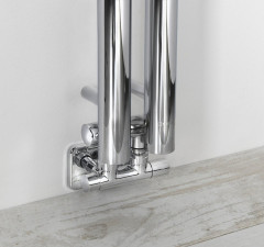 PILON otopné těleso 122x1800mm, se dvěma háčky pro ručník, chrom (IZ123T) (4)