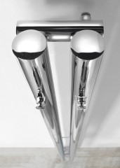 PILON otopné těleso 122x1800mm, se dvěma háčky pro ručník, chrom (IZ123T) (5)