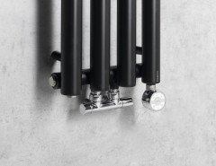 PILON otopné těleso 270x1800mm, se čtyřmi háčky pro ručník, černá mat (IZ122T) (3)