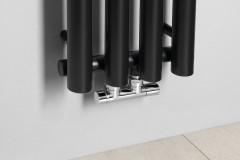 PILON otopné těleso 270x1800mm, se čtyřmi háčky pro ručník, černá mat (IZ122T) (5)