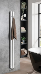 PILON otopné těleso 122x1800mm, se dvěma háčky pro ručník, bílá mat (IZ125T) (6)