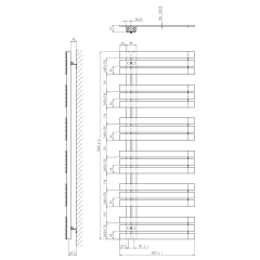 SILVANA otopné těleso 600x1500 mm, pískovec (IR159S)