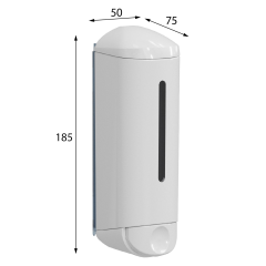 SHOWER MEDIUM dávkovač tekutého mýdla 250ml, bílá (A94701)