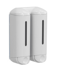 SHOWER MEDIUM dvojitý dávkovač tekutého mýdla, 2x250ml, bílá (A94801)