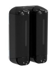 SHOWER MEDIUM dvojitý dávkovač tekutého mýdla, 2x250ml, černá (A94803)