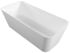 LEYLA volně stojící vana, solid surface 170x78x55cm, bílá mat (92530)