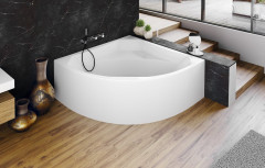 ROSANA MONOLITH rohová vana 136x136x63cm, bílá (64119M) (4)