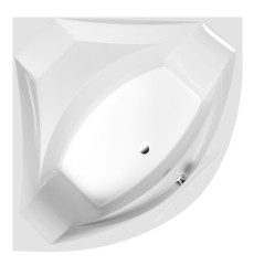 ROSANA MONOLITH rohová vana 136x136x63cm, bílá/černá (64119MB) (3)