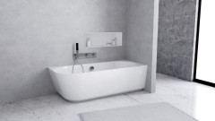 SUSSI R rohová stojící vana, litý mramor 150x70x50cm, bílá (93231R) (5)