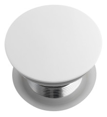 Vanová výpust 6/4", click-clack, rockstone, bílá mat (72195) (5)