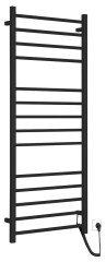 ESKINADO elektrický sušák ručníků, hranatý, 600x1500 mm, 130 W, černá (ER450BV)